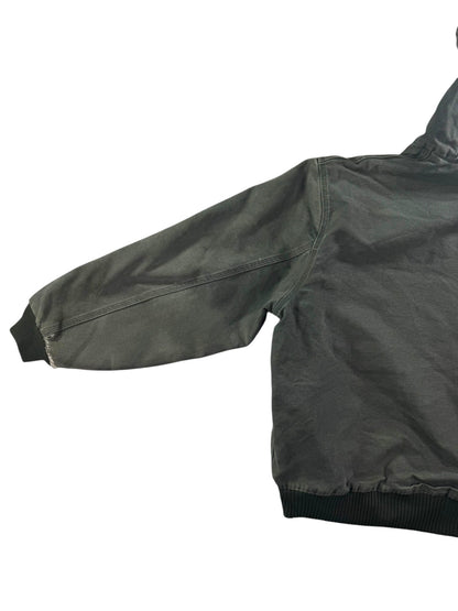 Vintage Carhartt J130 MOS Green Active Jacket Duck Canvas Quilt Lined Size 2XL