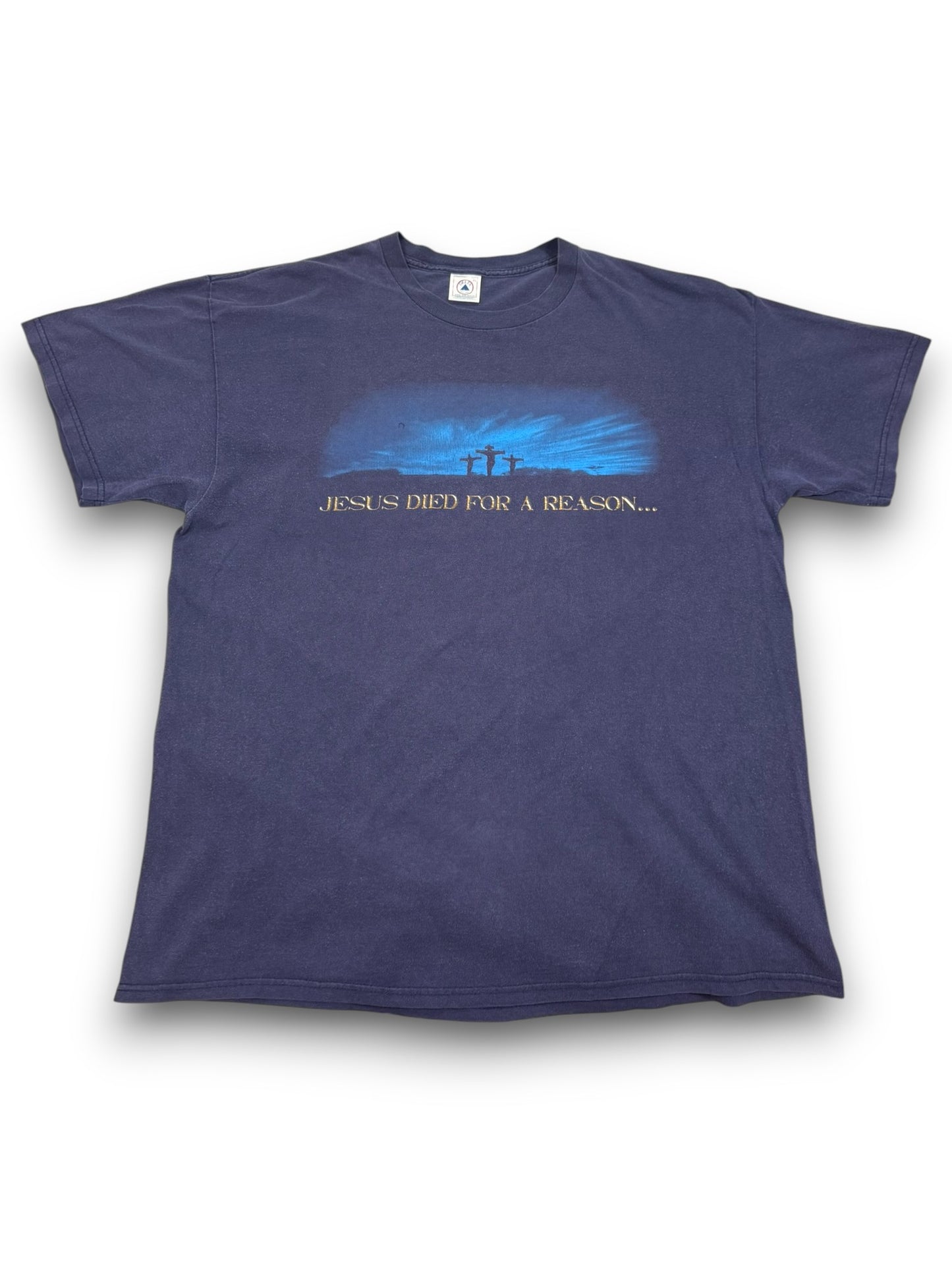 Vintage Jesus Died For a Reason Christian Jesus Tee (XL)