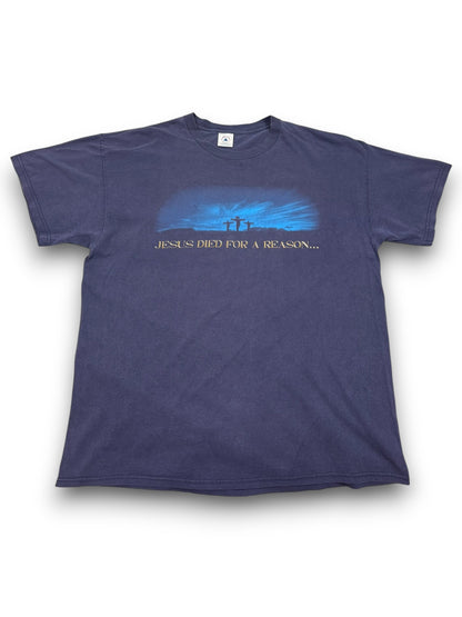 Vintage Jesus Died For a Reason Christian Jesus Tee (XL)