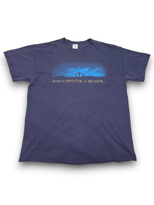 Vintage Jesus Died For a Reason Christian Jesus Tee (XL)