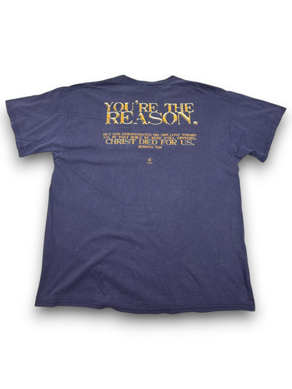 Vintage Jesus Died For a Reason Christian Jesus Tee (XL)