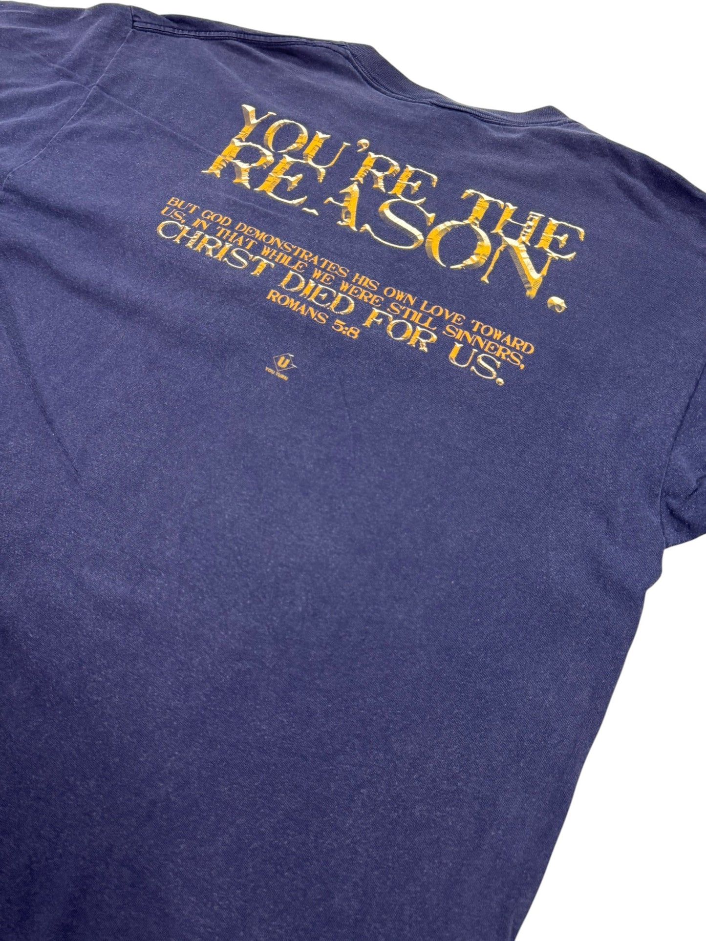 Vintage Jesus Died For a Reason Christian Jesus Tee (XL)