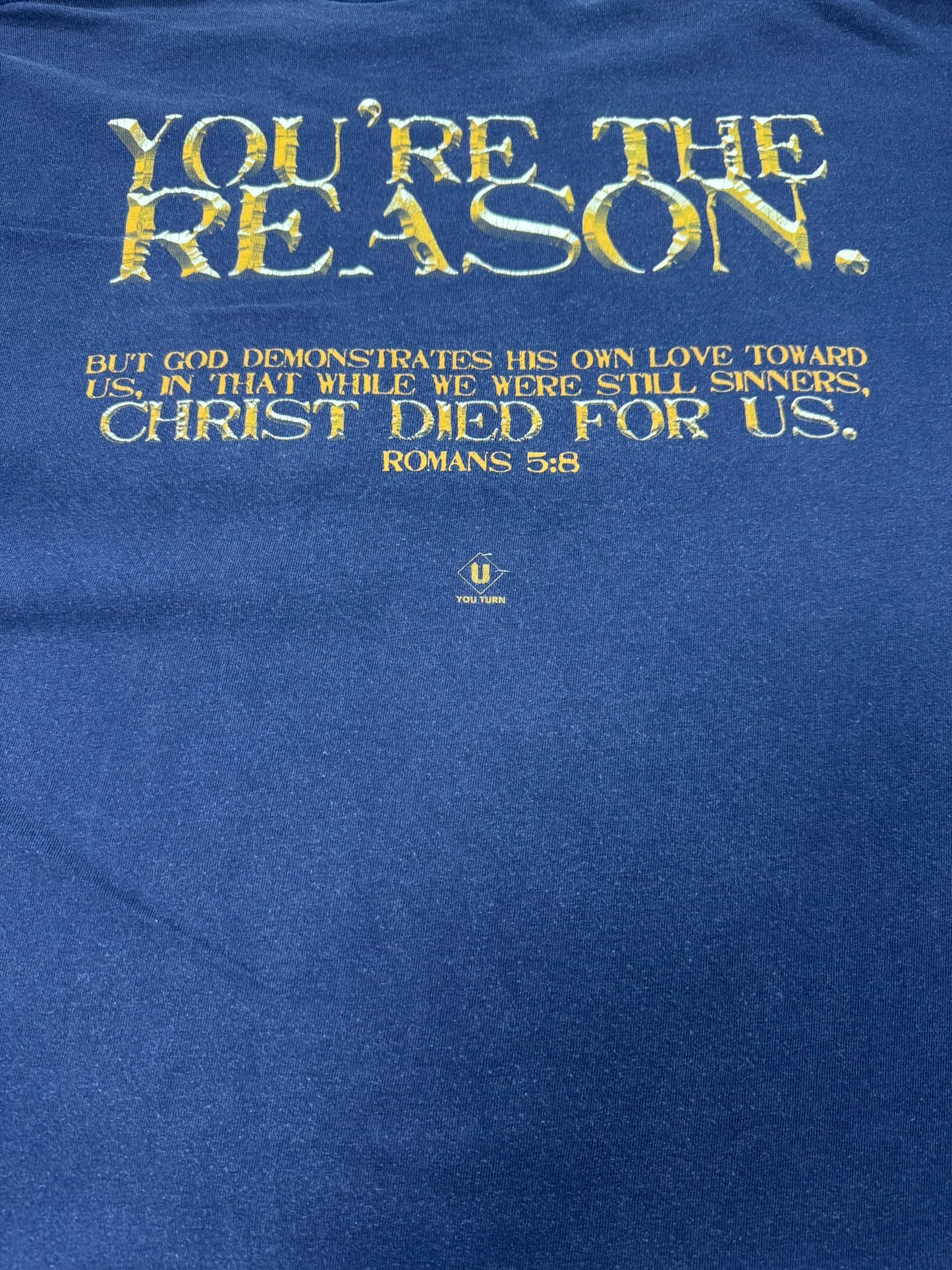 Vintage Jesus Died For a Reason Christian Jesus Tee (XL)