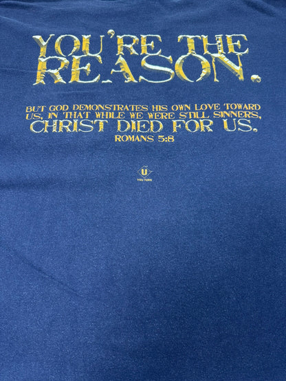 Vintage Jesus Died For a Reason Christian Jesus Tee (XL)