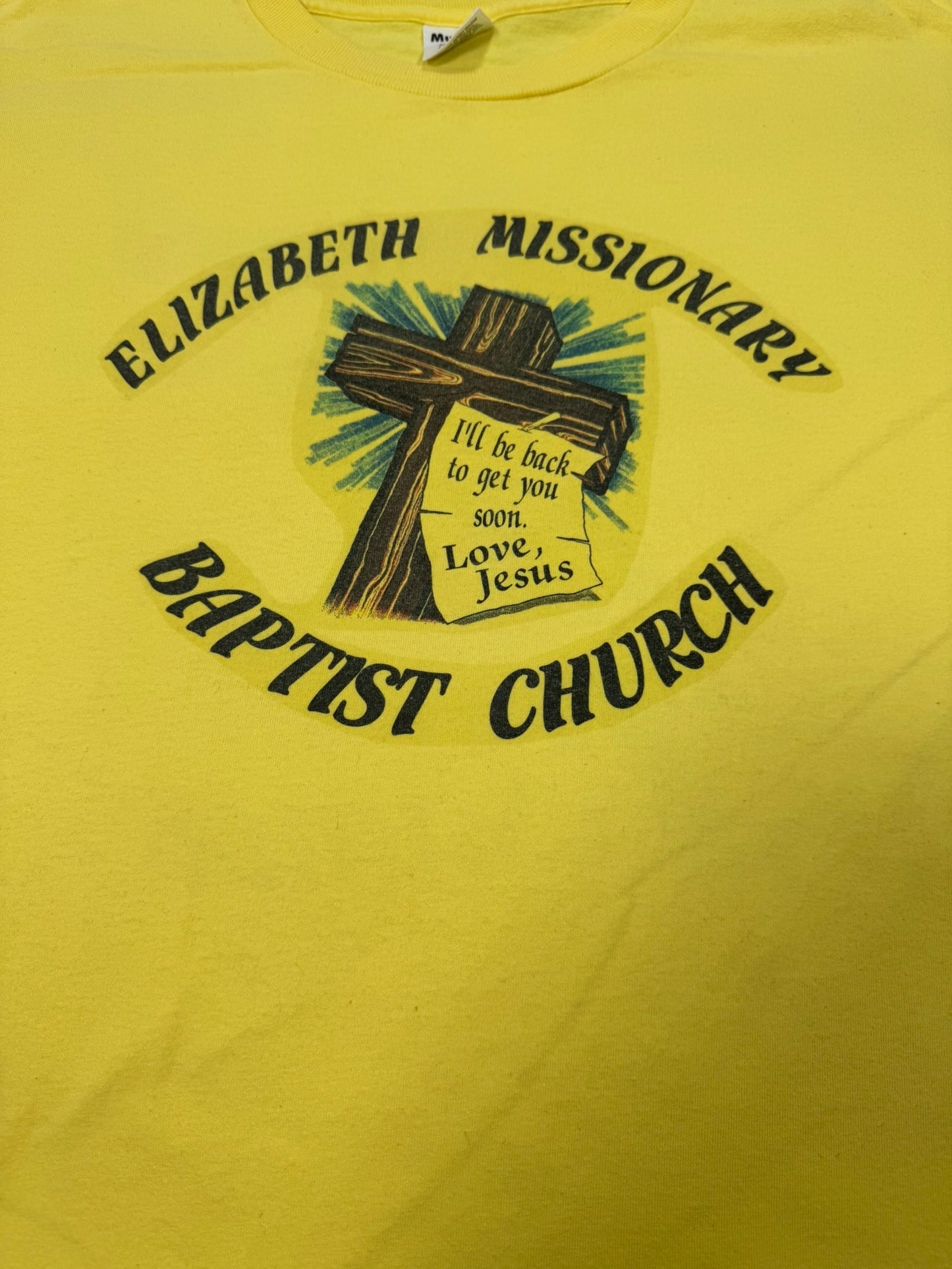 RARE Vintage SWAT Missionary Baptist Church Single Stitch Jesus Tee (XXL)