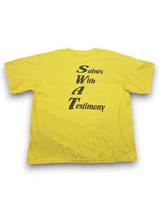 RARE Vintage SWAT Missionary Baptist Church Single Stitch Jesus Tee (XXL)