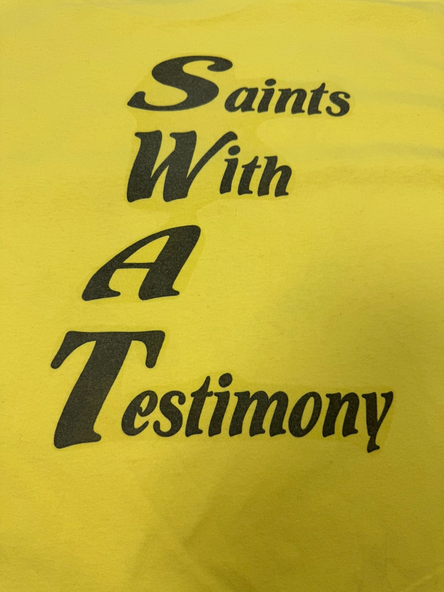 RARE Vintage SWAT Missionary Baptist Church Single Stitch Jesus Tee (XXL)