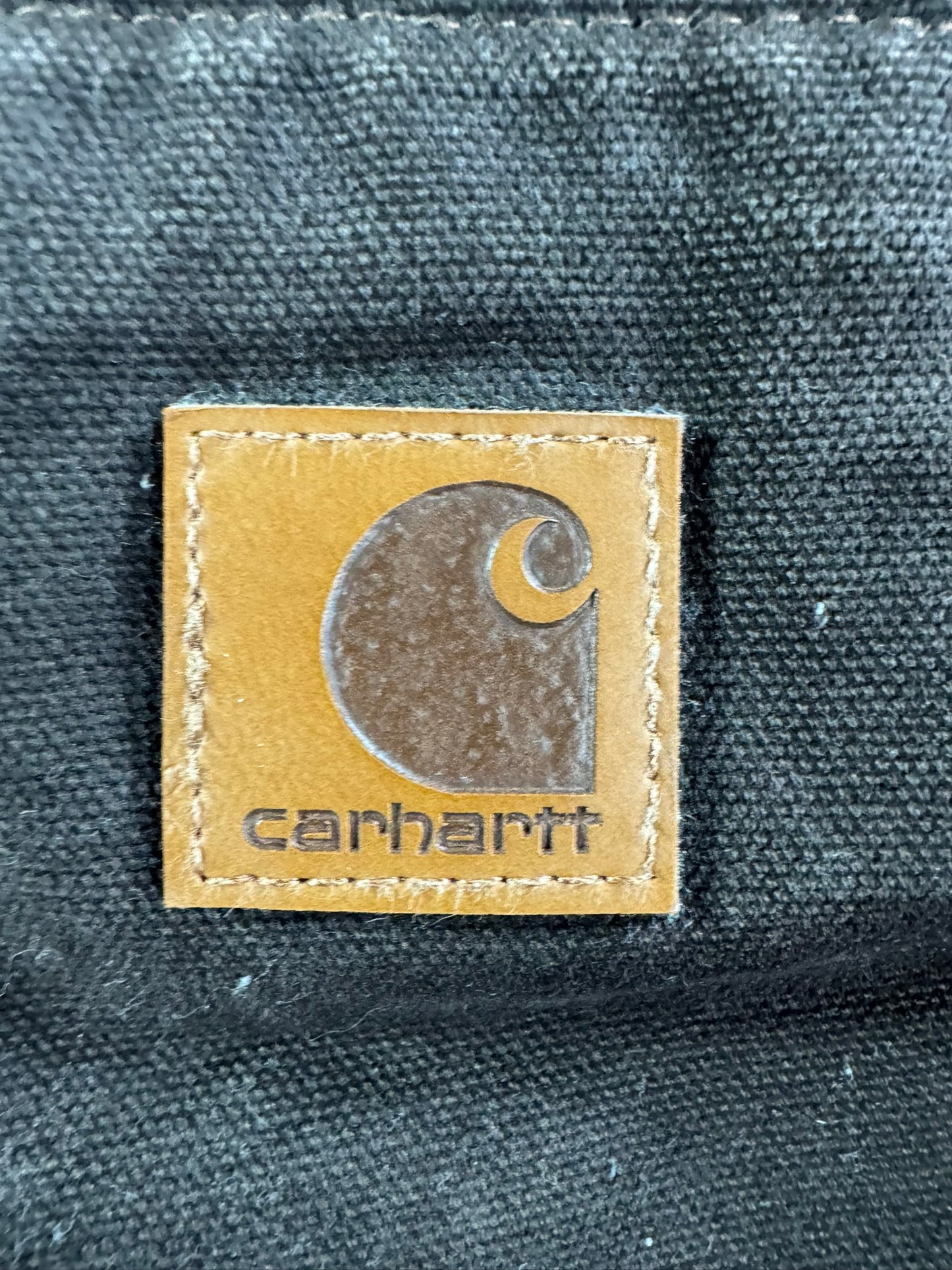 Carhartt J141 Sierra Jacket Hooded Sherpa Lined Full Zip Brown Workwear Mens  XL