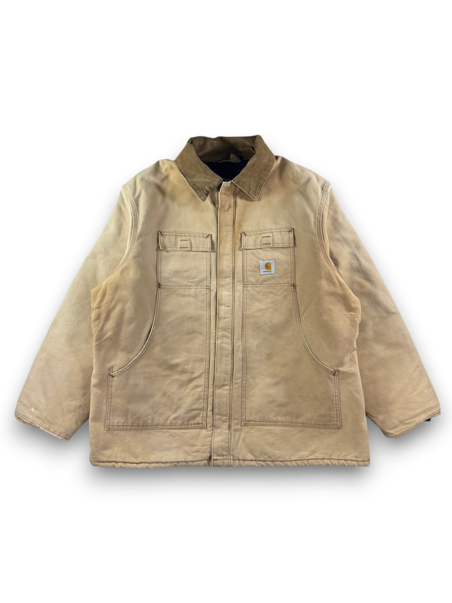 Vintage Carhartt CQ186 Arctic Quilt Lined Jacket USA Made Faded Men's Sz. 50 XL