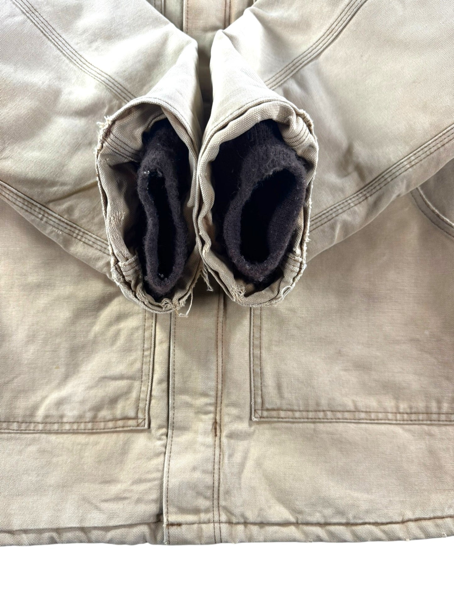 Vintage Carhartt CQ186 Arctic Quilt Lined Jacket USA Made Faded Men's Sz. 50 XL