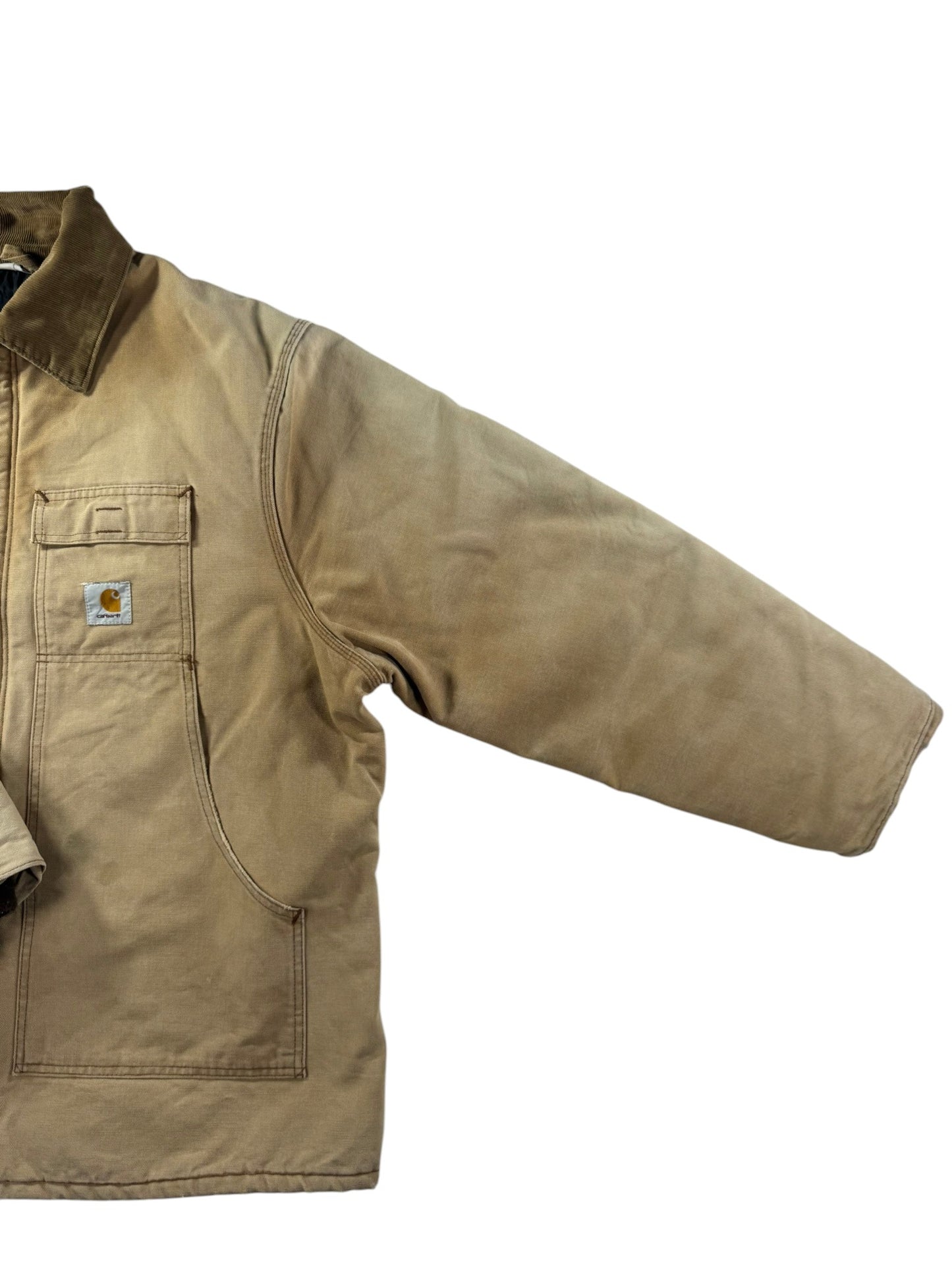 Vintage Carhartt CQ186 Arctic Quilt Lined Jacket USA Made Faded Men's Sz. 50 XL