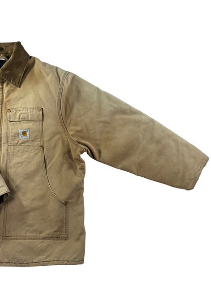 Vintage Carhartt CQ186 Arctic Quilt Lined Jacket USA Made Faded Men's Sz. 50 XL