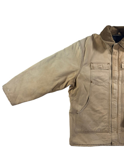 Vintage Carhartt CQ186 Arctic Quilt Lined Jacket USA Made Faded Men's Sz. 50 XL