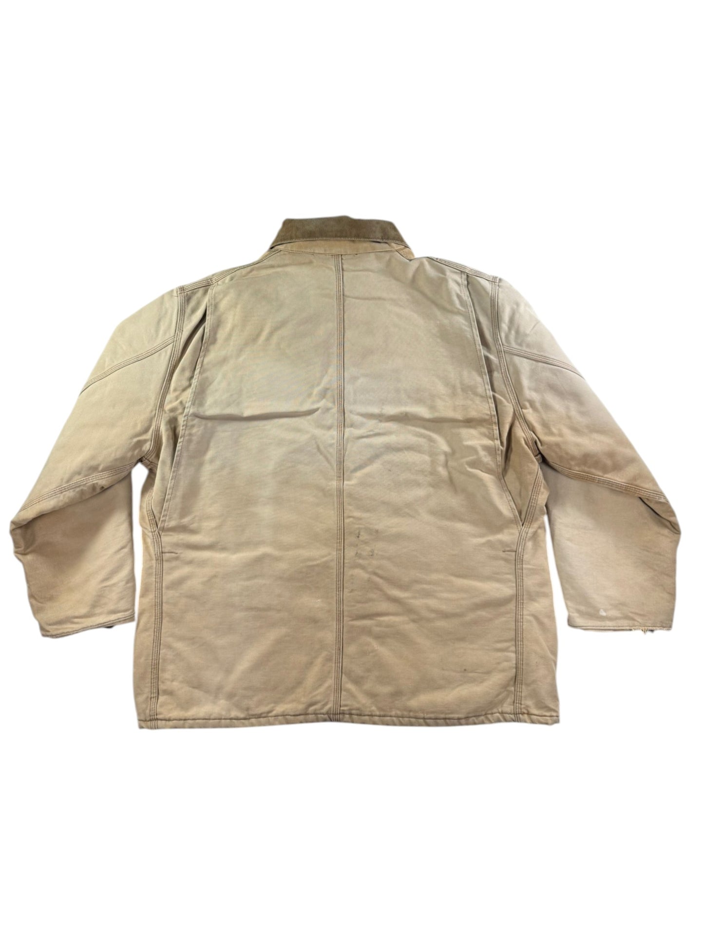 Vintage Carhartt CQ186 Arctic Quilt Lined Jacket USA Made Faded Men's Sz. 50 XL