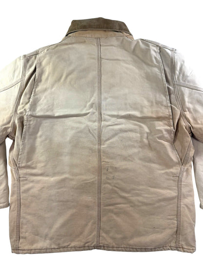 Vintage Carhartt CQ186 Arctic Quilt Lined Jacket USA Made Faded Men's Sz. 50 XL