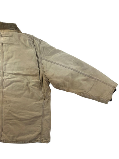 Vintage Carhartt CQ186 Arctic Quilt Lined Jacket USA Made Faded Men's Sz. 50 XL