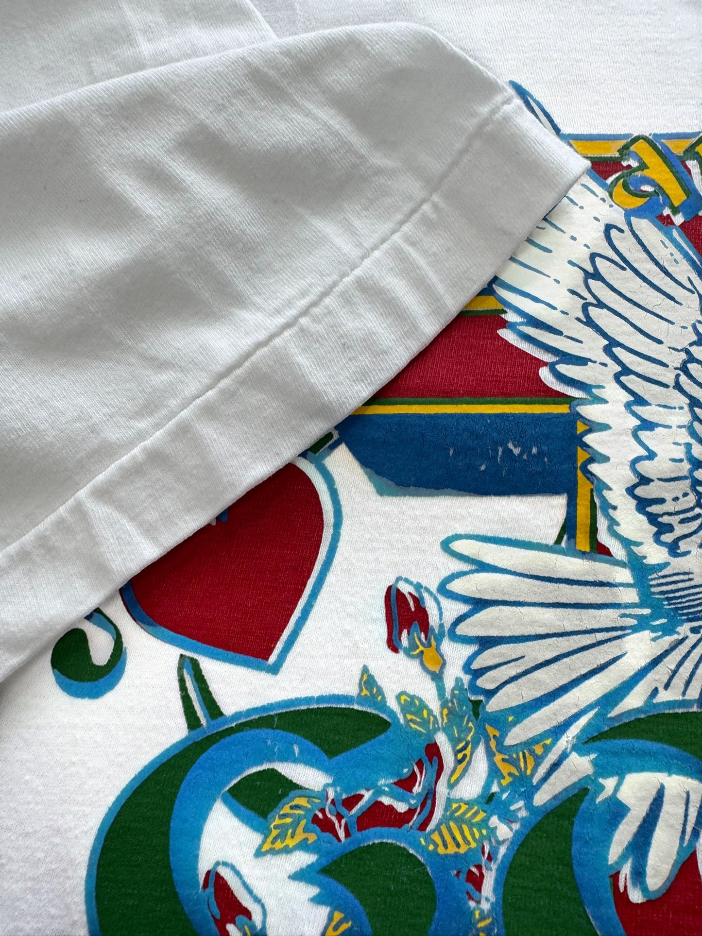 1990s Single Stitch “Let Go and Let GOD” Dove Graphic Tee (XL)