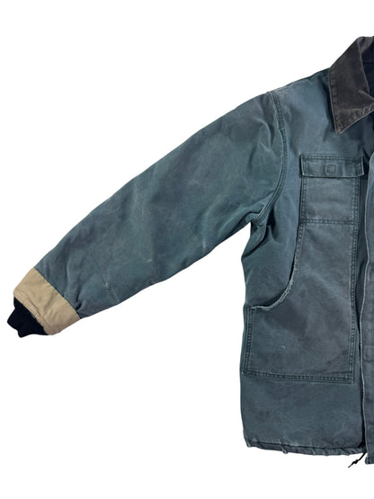 Vintage Carhartt C26 HTG Canvas Duck Artic Traditional Coat Faded Green Mens XL