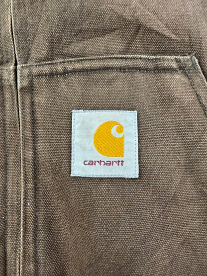 Carhartt WIP Active Bomber Jacket Hooded Brown Men's Large