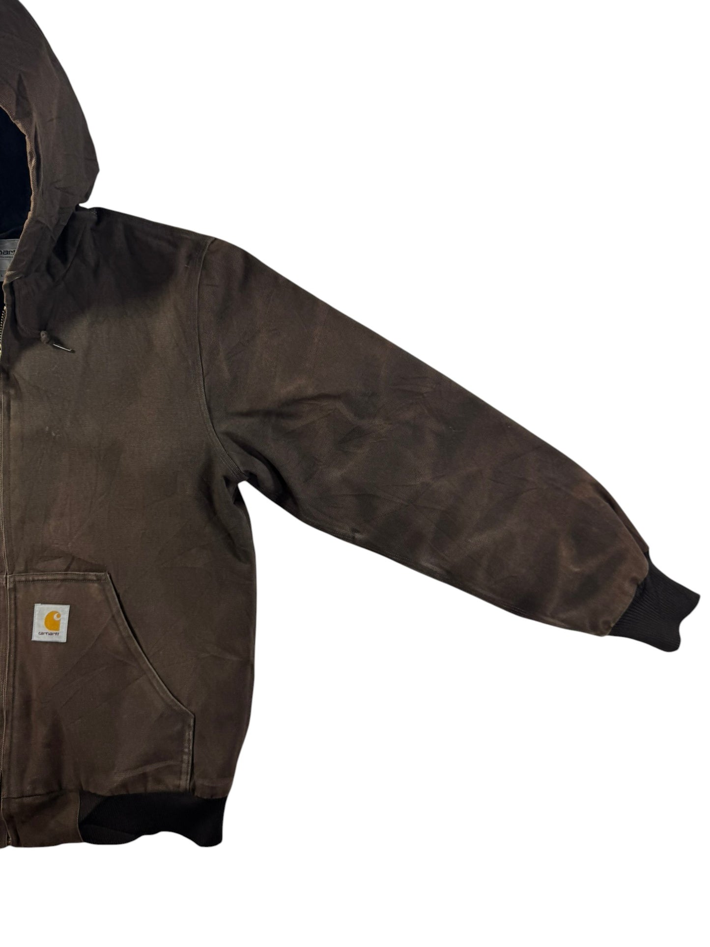 Carhartt WIP Active Bomber Jacket Hooded Brown Men's Large