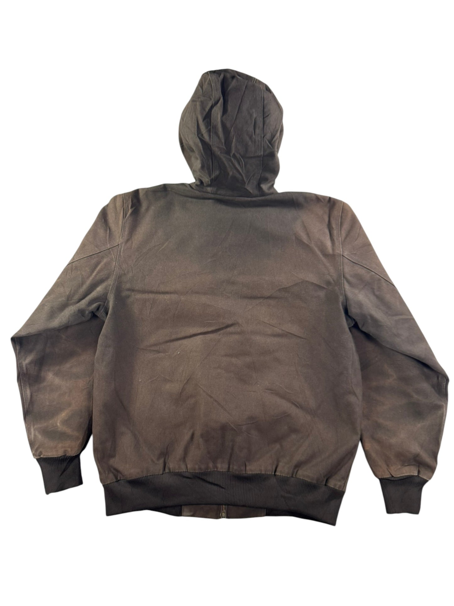 Carhartt WIP Active Bomber Jacket Hooded Brown Men's Large
