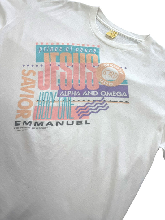 '88 Living Epistles - Prince of Peace Jesus Emmanuel Single Stitch Graphic Tee (XL)