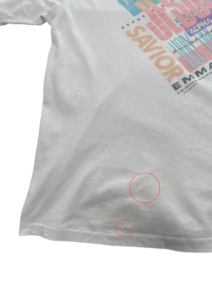 '88 Living Epistles - Prince of Peace Jesus Emmanuel Single Stitch Graphic Tee (XL)