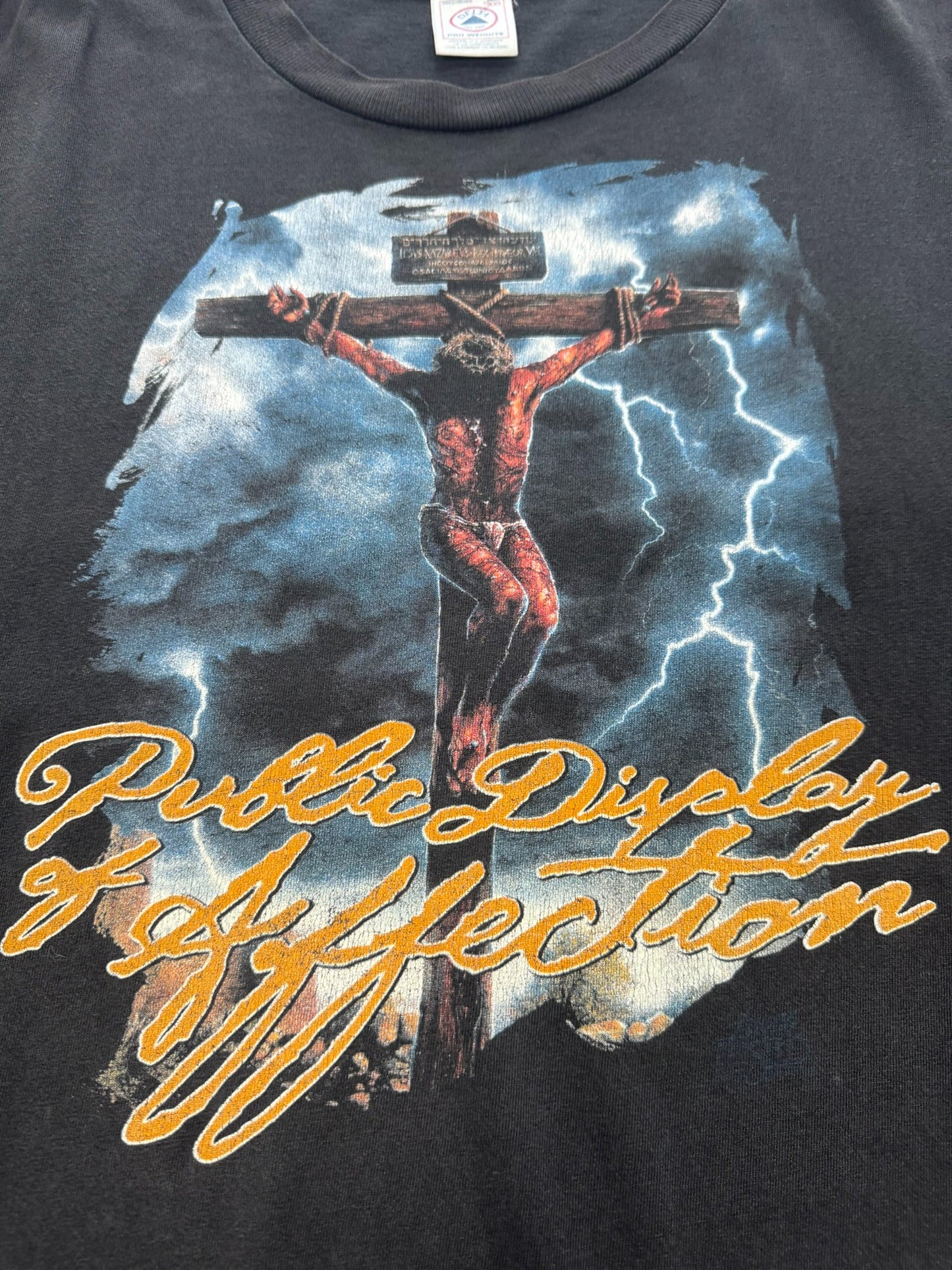 RARE Vintage 90s Jesus Christ Public Display of Affection John 3:16 (XXL)