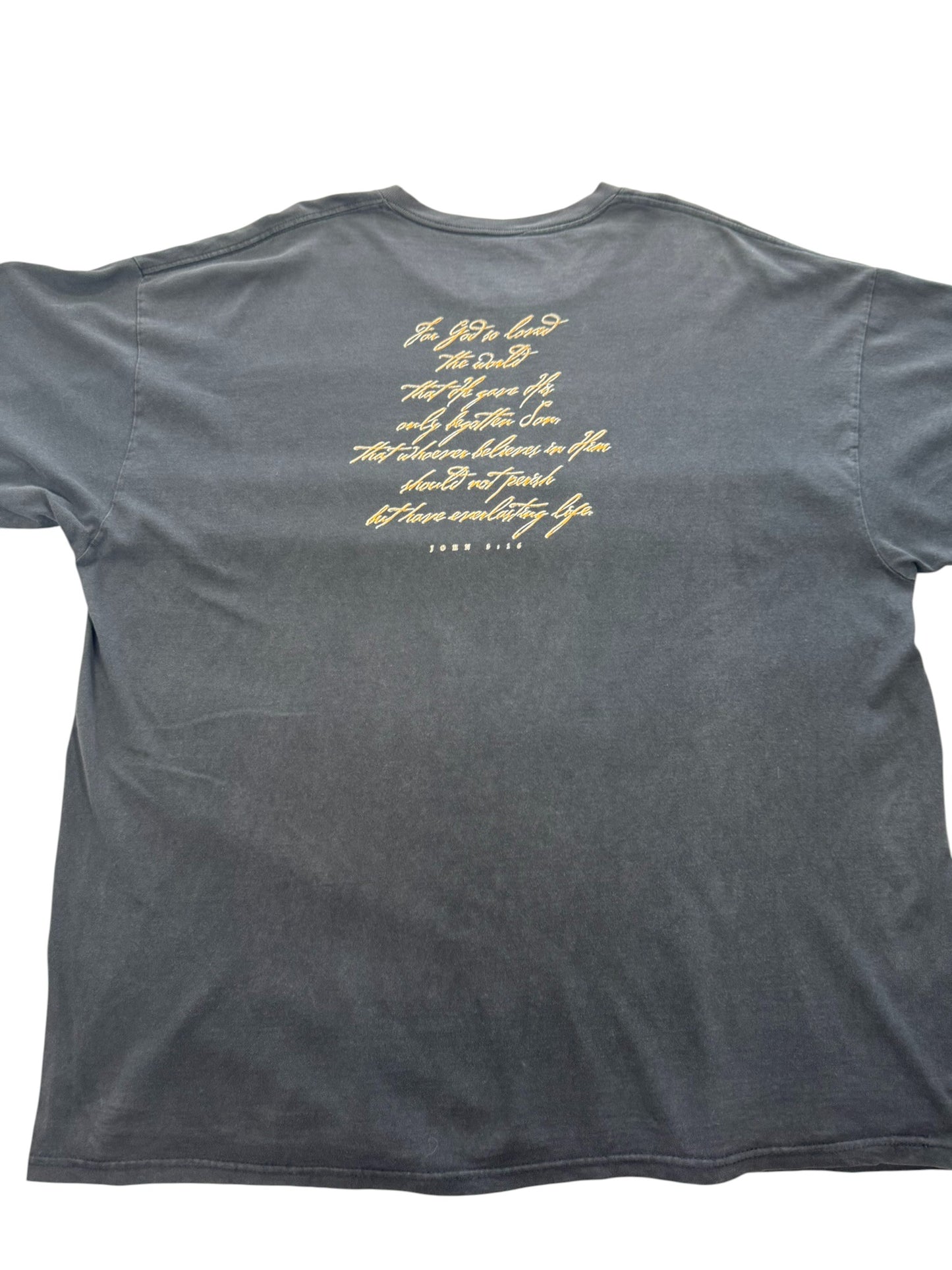 RARE Vintage 90s Jesus Christ Public Display of Affection John 3:16 (XXL)