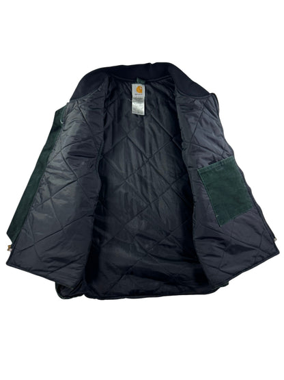 Vintage Carhartt Vest V02 SPC Spruce Dark Green Arctic Quilted Mens Sz XL USA