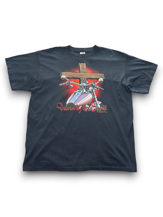 Vintage Driven by the Spirit Biker Jesus Tee (XL)
