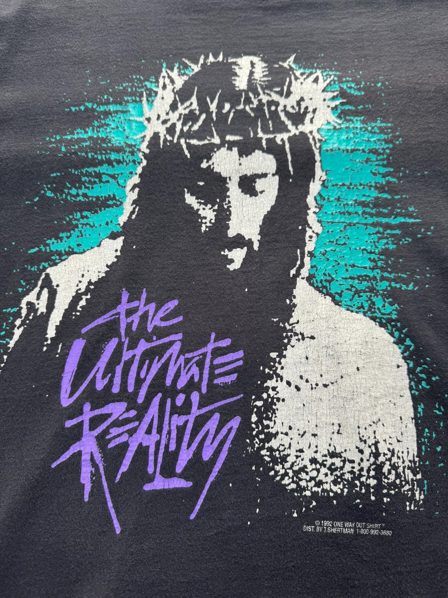 RARE Vintage '92 The Ultimate Reality / GET REAL Jesus Tee (XL)