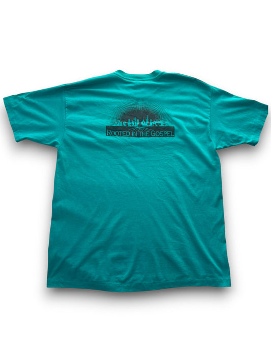 Vintage '93 Rooted in the Gospel Christ Lutheran Rally Tee (XL)