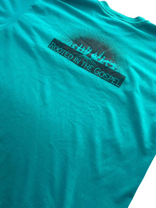 Vintage '93 Rooted in the Gospel Christ Lutheran Rally Tee (XL)