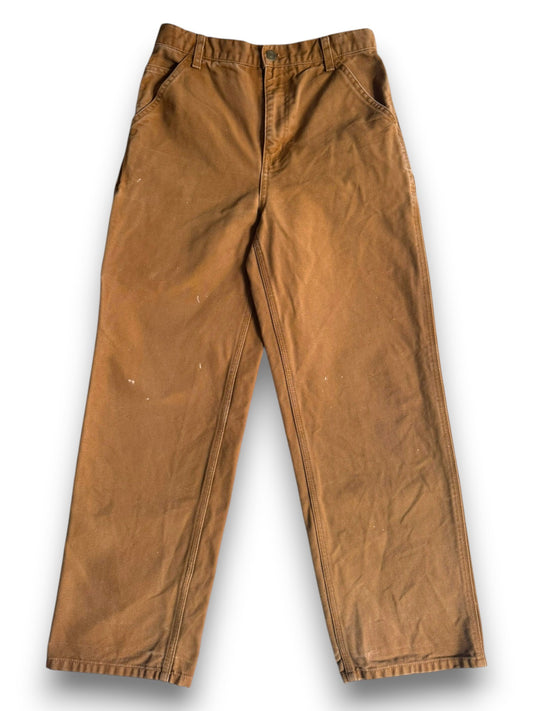 Carhartt Womens  Duck Canvas Carpenter Work Pants Brown Size 16 Womens (W28 L28)