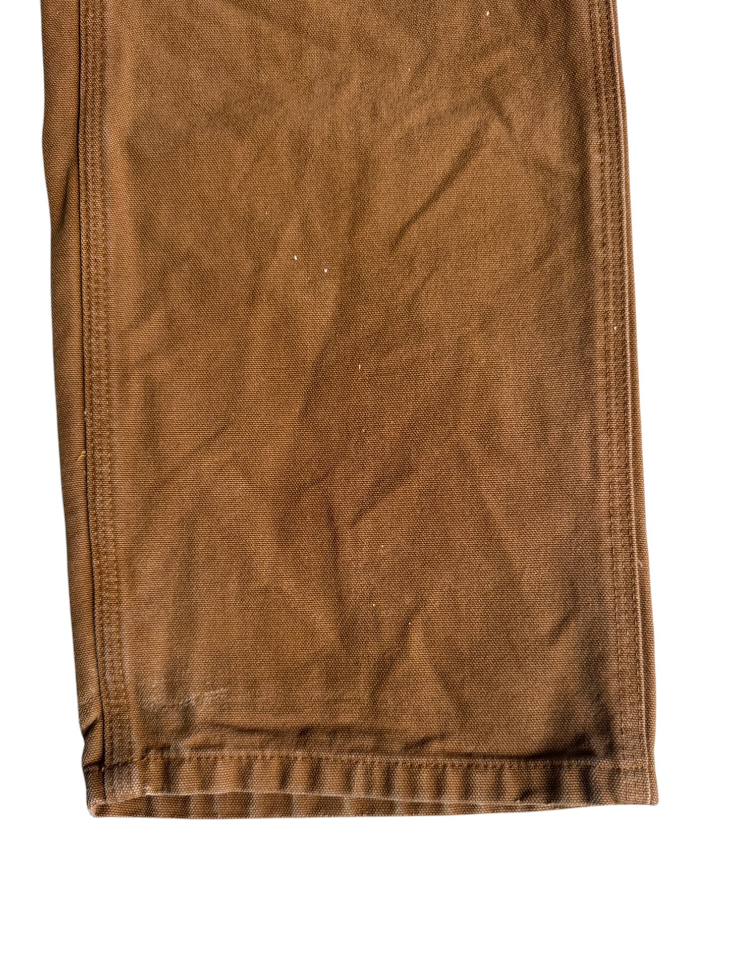 Carhartt Womens  Duck Canvas Carpenter Work Pants Brown Size 16 Womens (W28 L28)