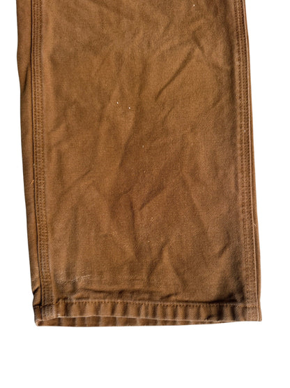 Carhartt Womens  Duck Canvas Carpenter Work Pants Brown Size 16 Womens (W28 L28)