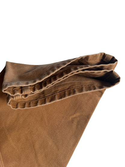 Carhartt Womens  Duck Canvas Carpenter Work Pants Brown Size 16 Womens (W28 L28)