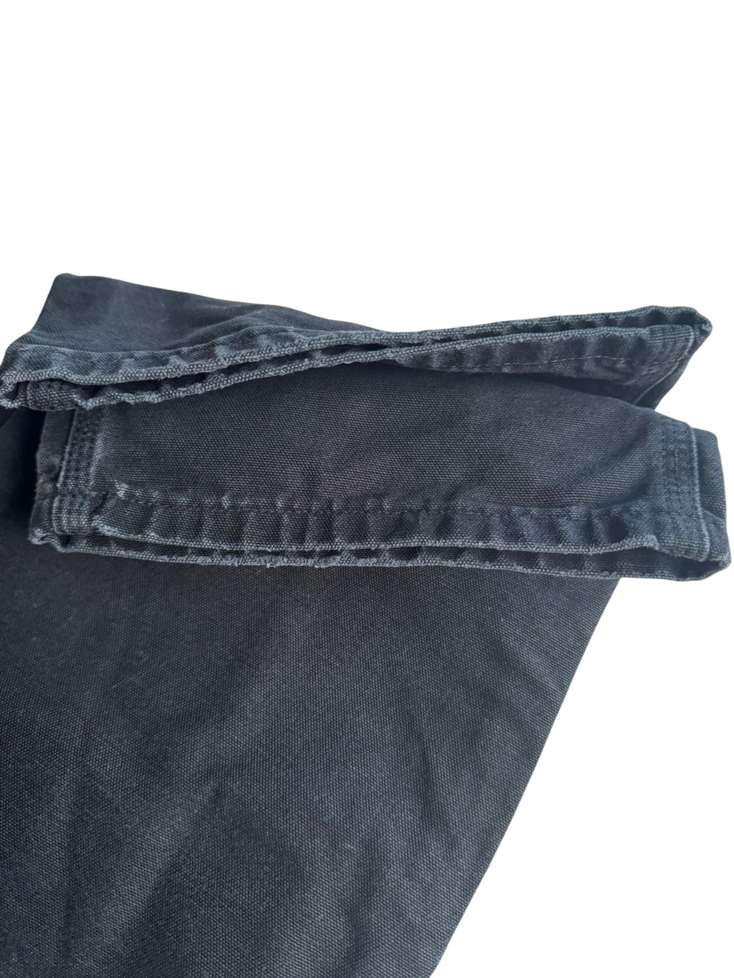Carhartt B136 BLK  Duck Canvas Double Front Work Pants Black 31x32 (Fits 30x30)