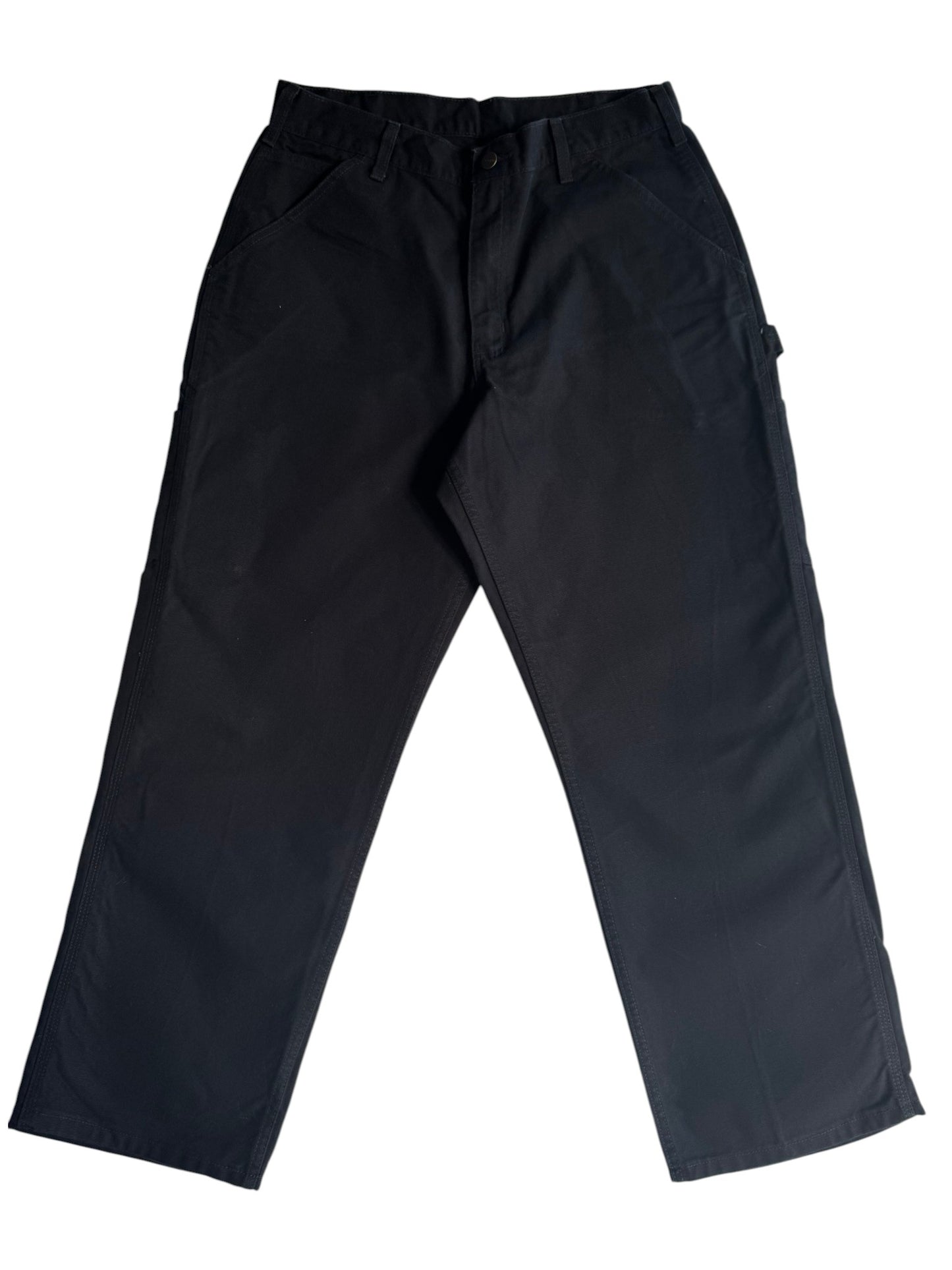Carhartt B11 BLK Black Duck Canvas Loose Fit Carpenter Pants 34x30 (Fits 32x29)