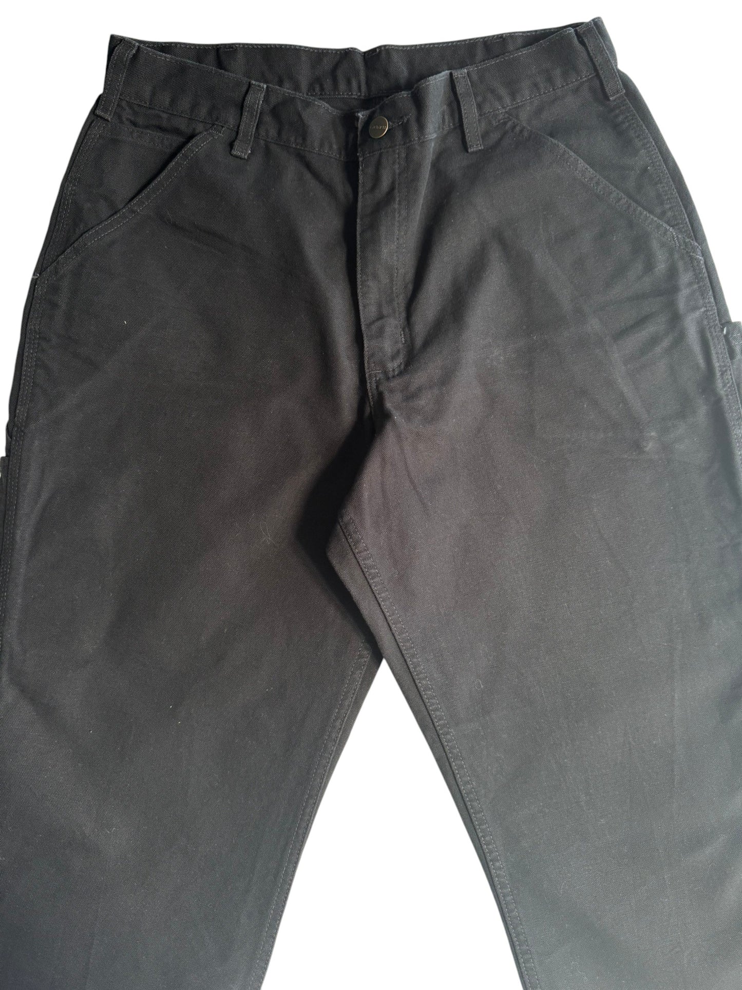 Carhartt B11 BLK Black Duck Canvas Loose Fit Carpenter Pants 34x30 (Fits 32x29)
