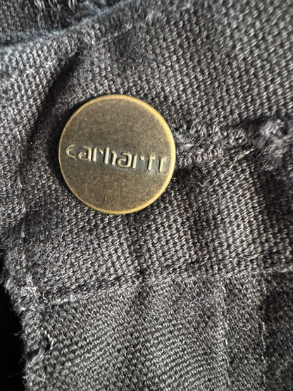 Carhartt B11 BLK Black Duck Canvas Loose Fit Carpenter Pants 34x30 (Fits 32x29)
