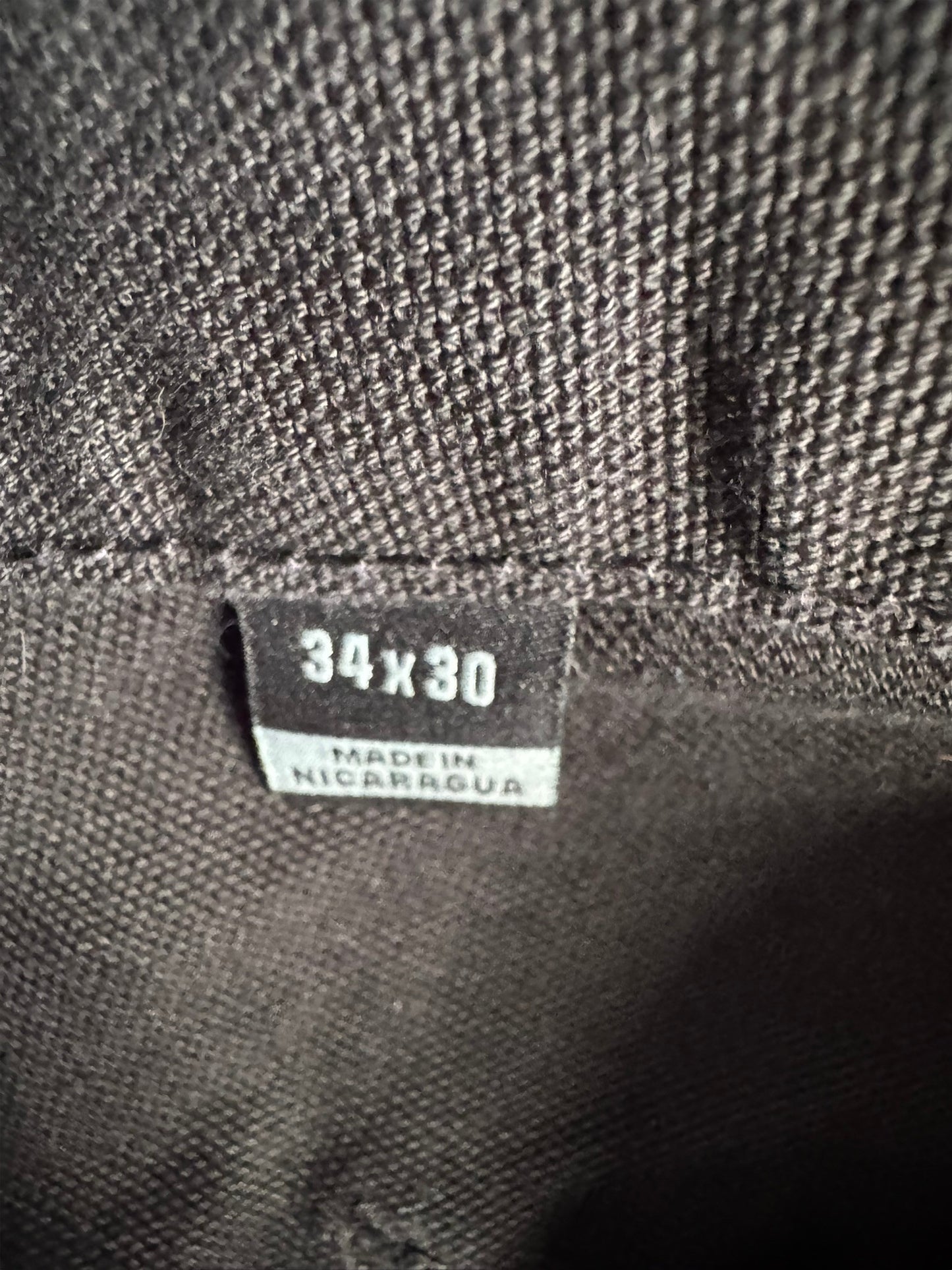 Carhartt B11 BLK Black Duck Canvas Loose Fit Carpenter Pants 34x30 (Fits 32x29)