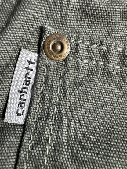 Carhartt B159-DMS Mens Green Canvas Carpenter Work Pants 34x30 Relaxed Fit 2011