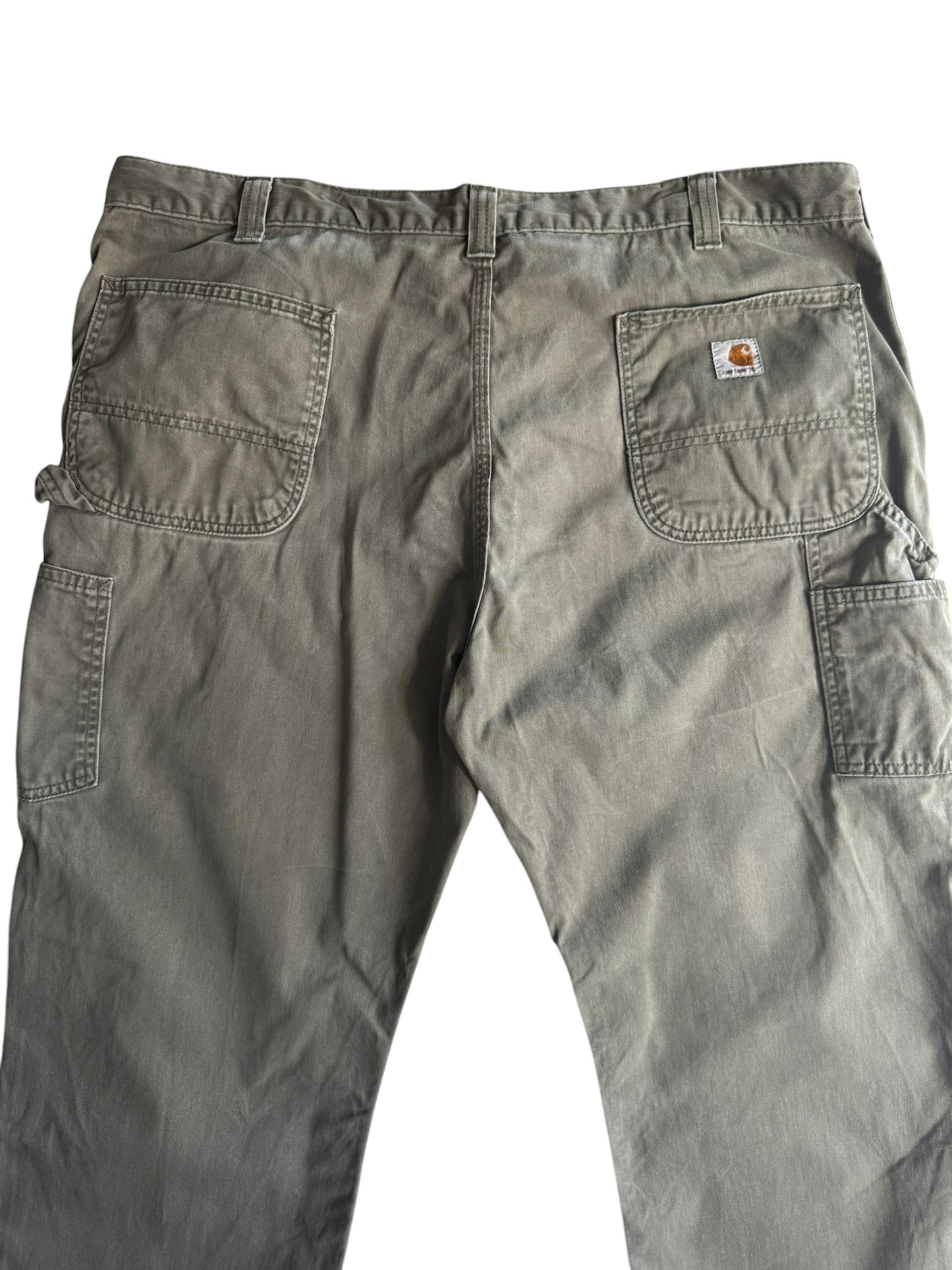 VTG Carhartt B324 ARG Canvas Carpenter Pant Relaxed Fit Men's 42x30 (Fits 42x29)