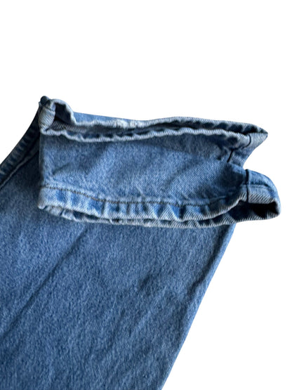 Carhartt B17 DST Relaxed Fit Tapered Leg Blue Denim Work Jean 40x32 (Fits 38x32)