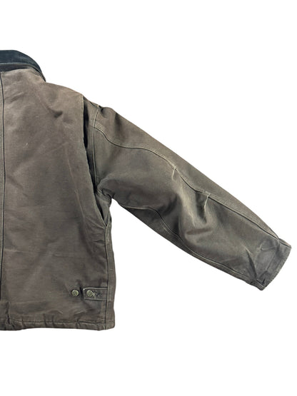 Carhartt J22 DKB Duck Canvas Artic Detroit Quilted Insulted Workwear Jacket Sz L