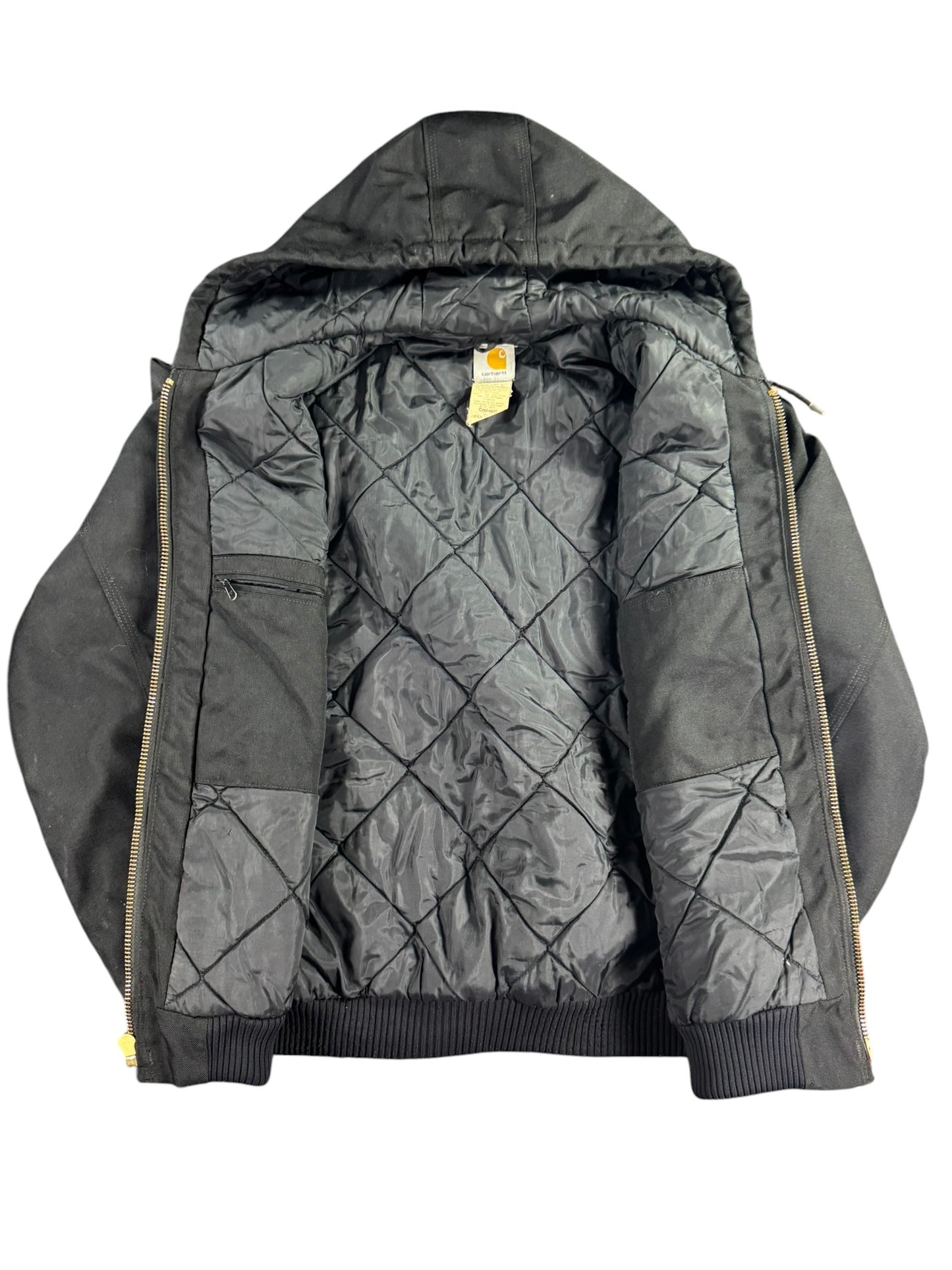 VTG Carhartt J133 BLK Youkon Extremes Quilted Active Jacket USA Made Men's XL