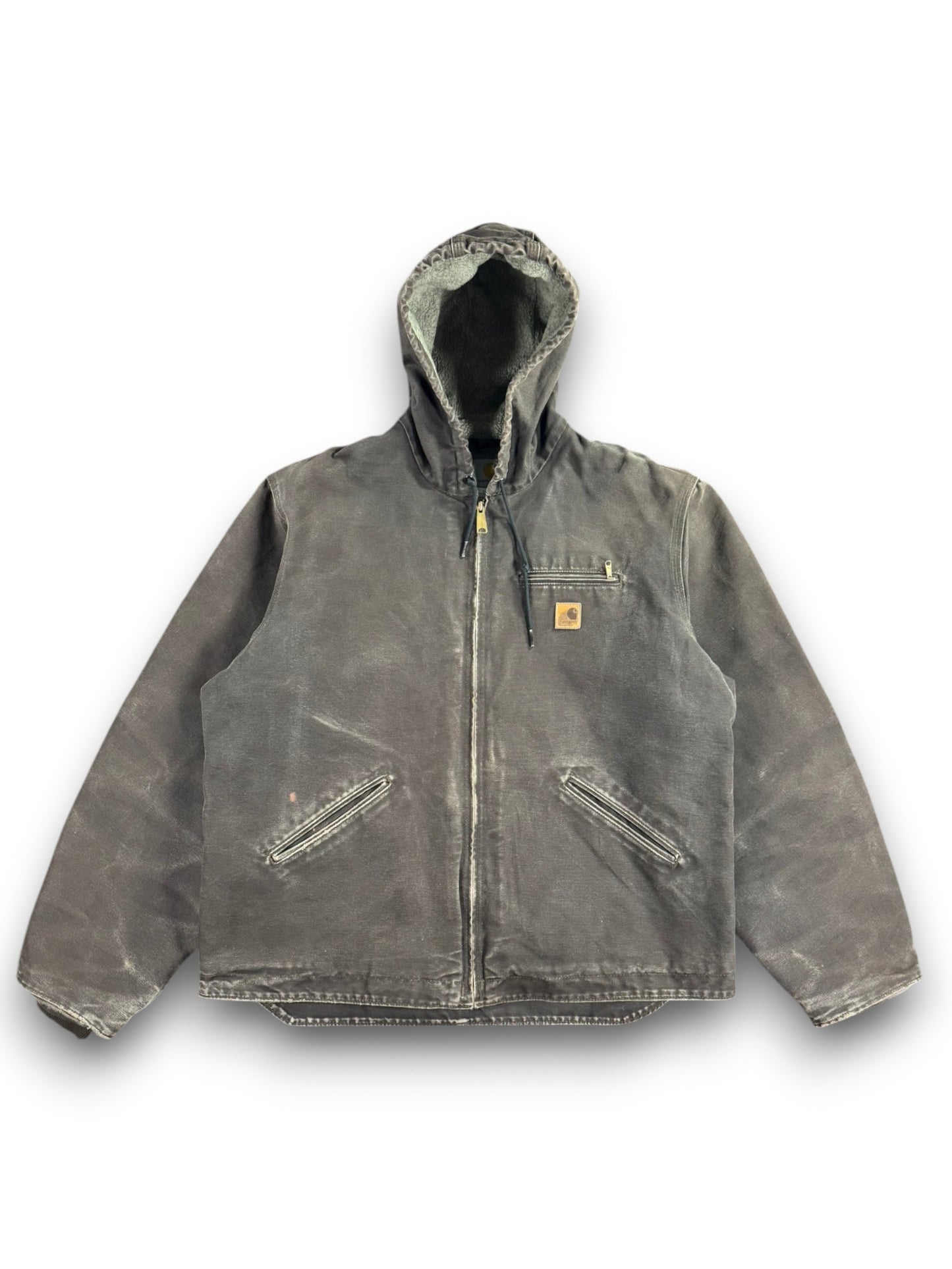 VTG Carhartt J141 DKB Hood Sherpa Lined Sierra Detroit Style Jacket Men's Sz. XL