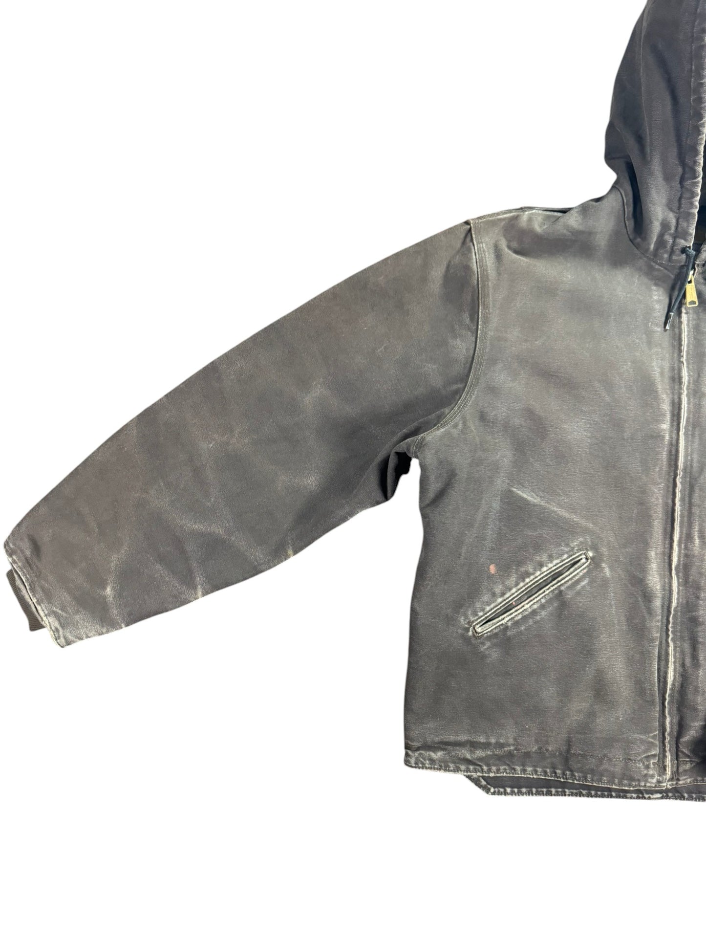 VTG Carhartt J141 DKB Hood Sherpa Lined Sierra Detroit Style Jacket Men's Sz. XL